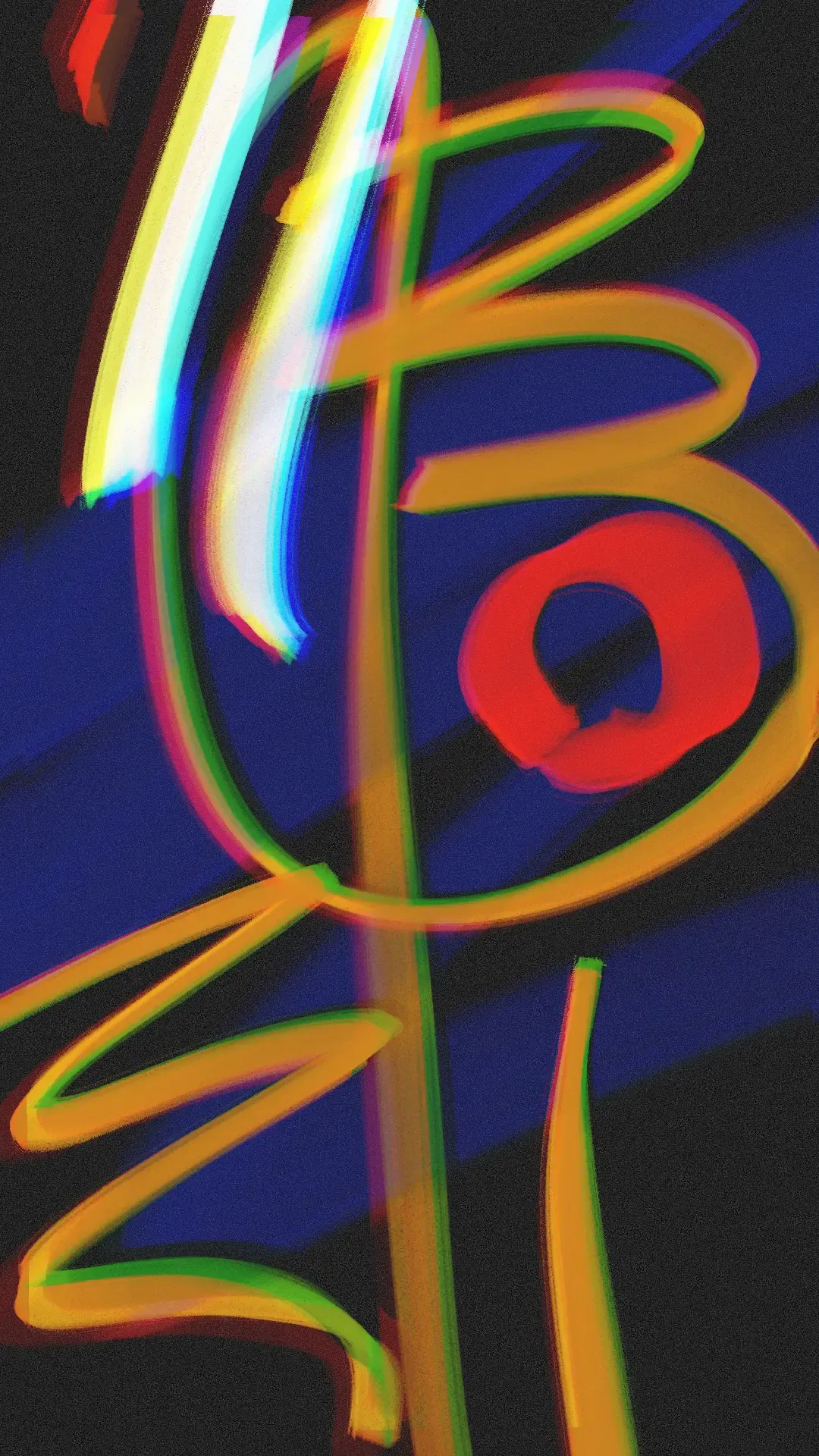 Abstract brush strokes.