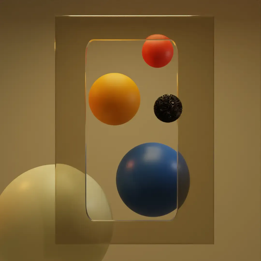 3D scene - geometric composition.