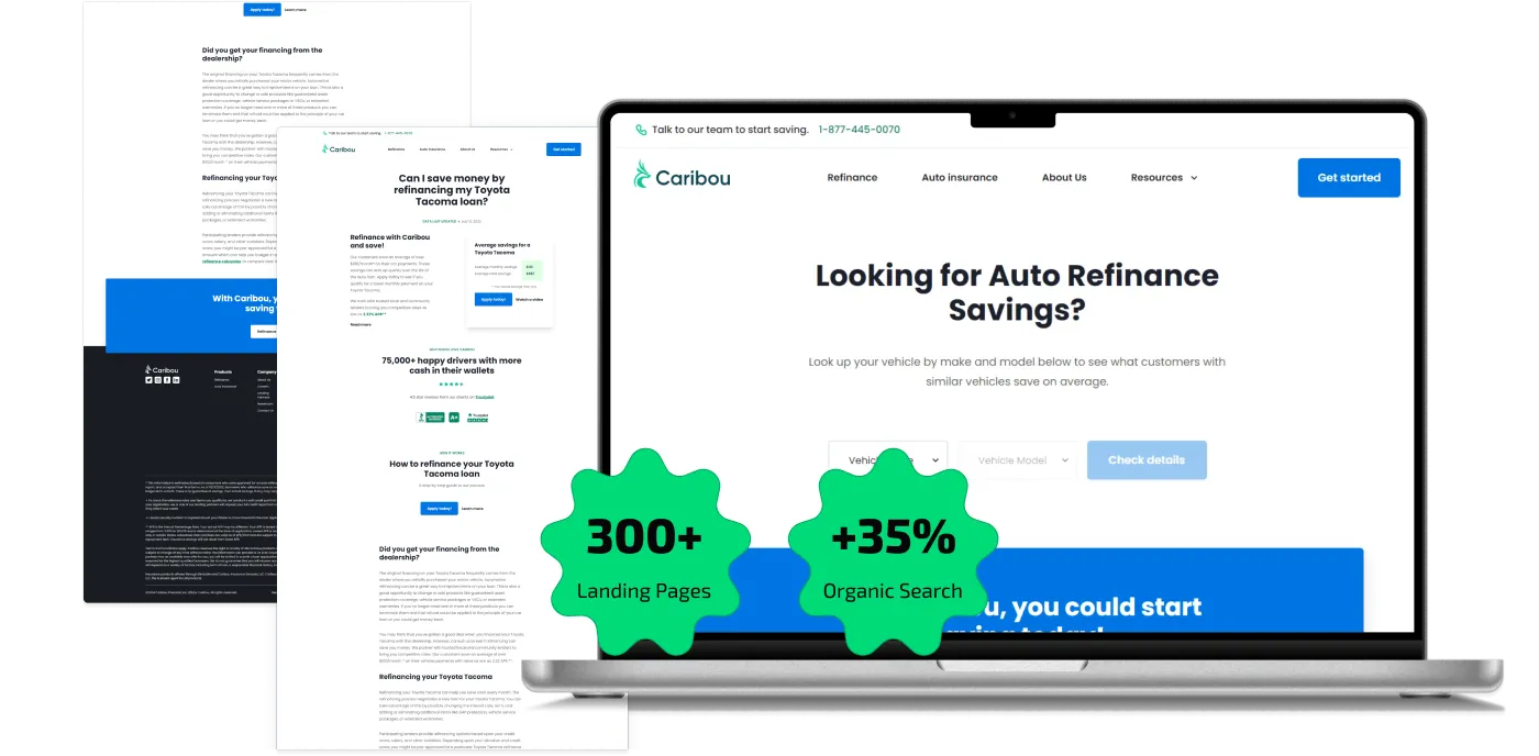 Dynamic landing page builder - case study.
